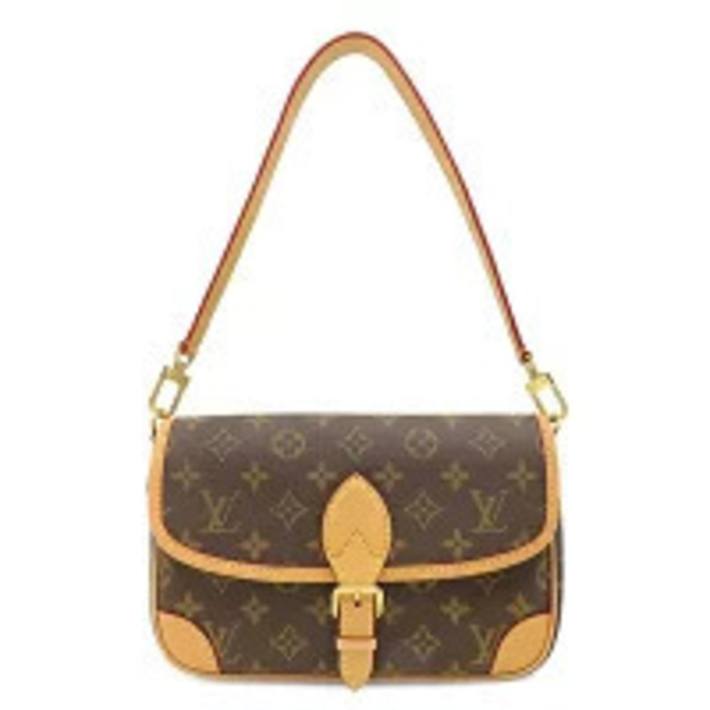 Louis Vuitton bag Diane Monogram canvas Fuschia Pink brown pink Handbag shoulder